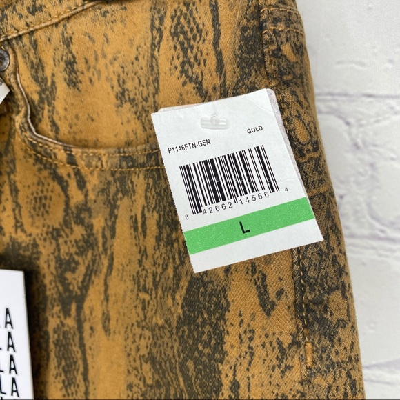 Pistola Snake Print Denim Skirt - Picture 4 of 6